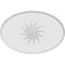 Ekena Millwork Standard Dalton Spiral Rosette With Beveled Edge, 8"W x 5 1/4"H x 3/4"P ROSP080X053X075DAL13 - alternate 2